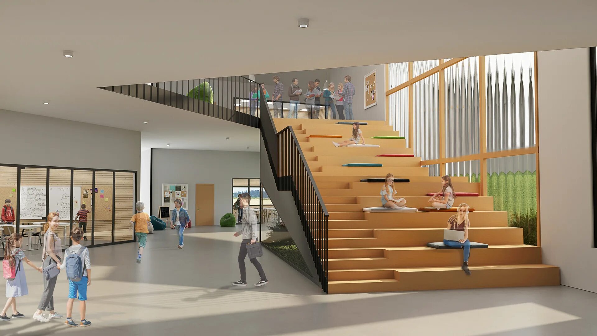 Архитектурные проекты детских садов. Проект здания школы. Школа визуализации. Гарвард кампус архитектура. Школа в янино на тюльпанов.