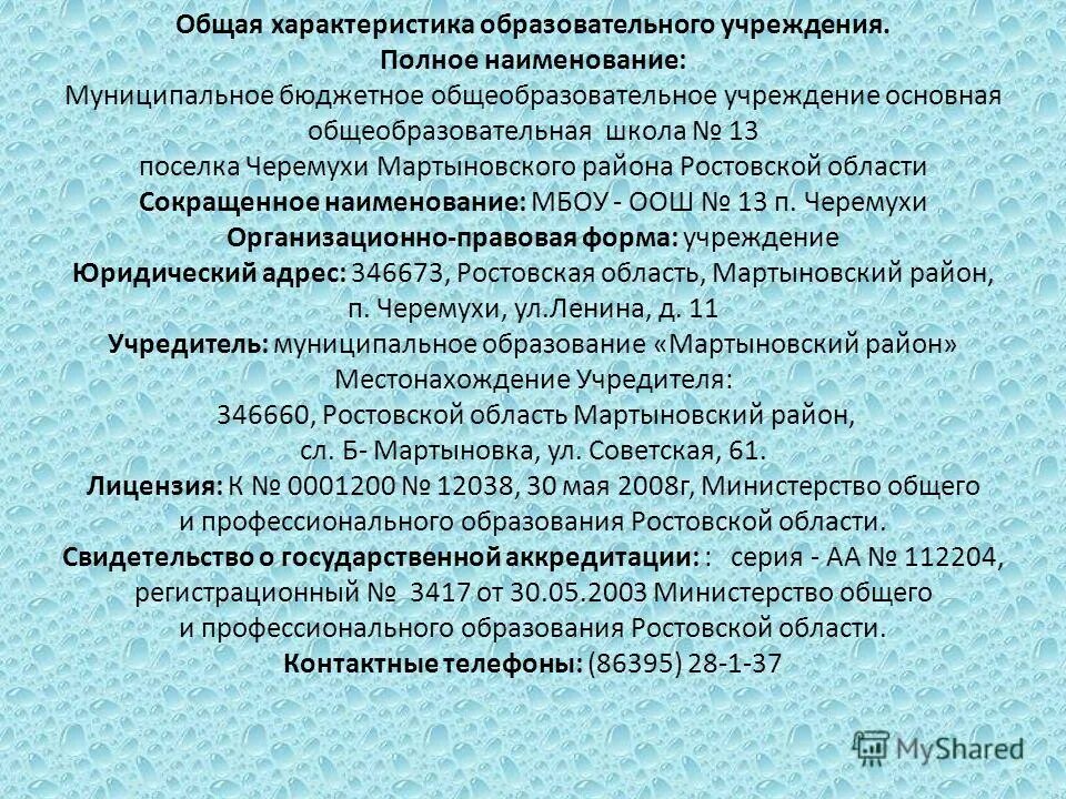 Полное название педагогического. Характеристика образовательной организации. Полное название образовательного учреждения. Полное Наименование образовательной организации. Название базового учреждения.