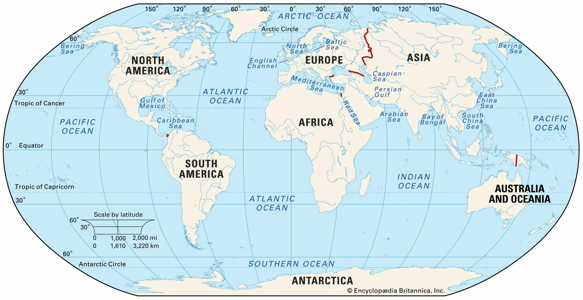 Африка тихий океан. The World Map with names of Continents. Arctic Ocean on the Map.