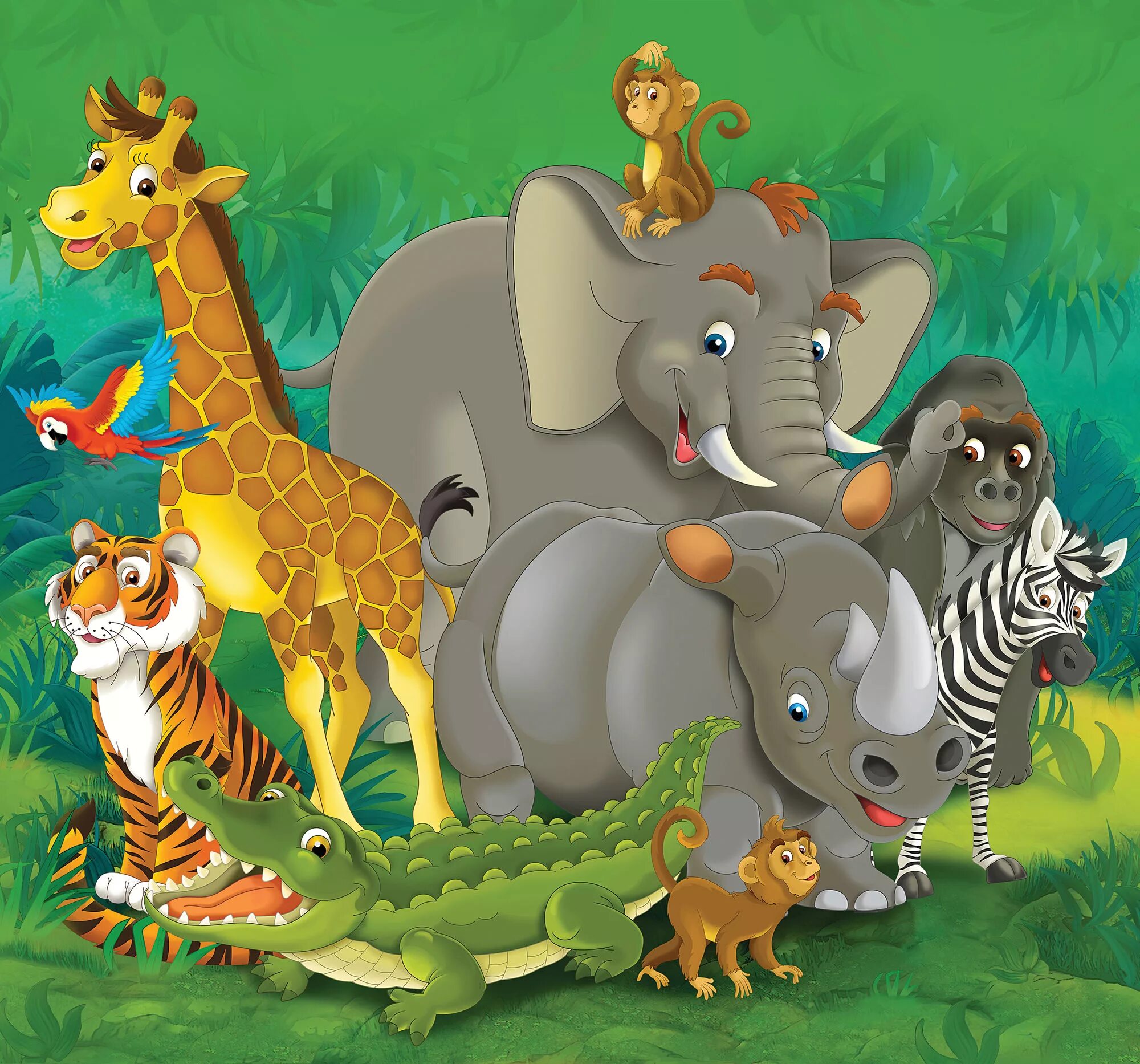 Картинки животных для детей. Зов джунглей команда травоядных. Зов джунглей игра. Мультяшные животные. Обитатели джунглей для детей.