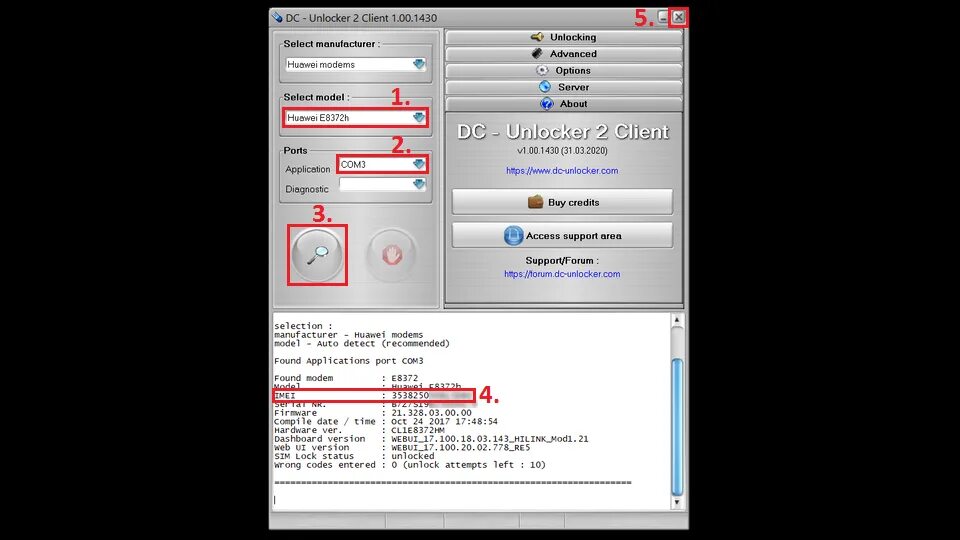 Dc unlocker client