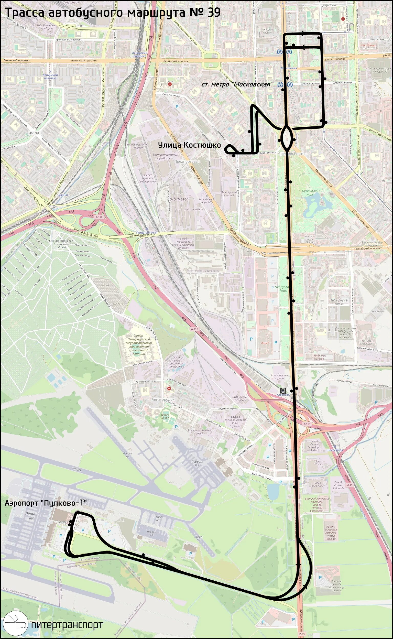 Автобус от пулково до метро московская расписание. Маршрут 39 автобуса. Автобус 39 Санкт-Петербург маршрут. 39 Пулково маршрут. Маршрут 39 автобуса СПБ.