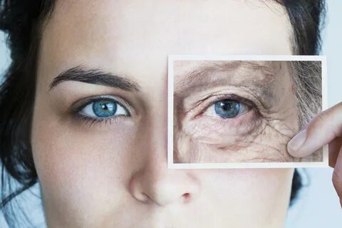 The skin around the eyes
