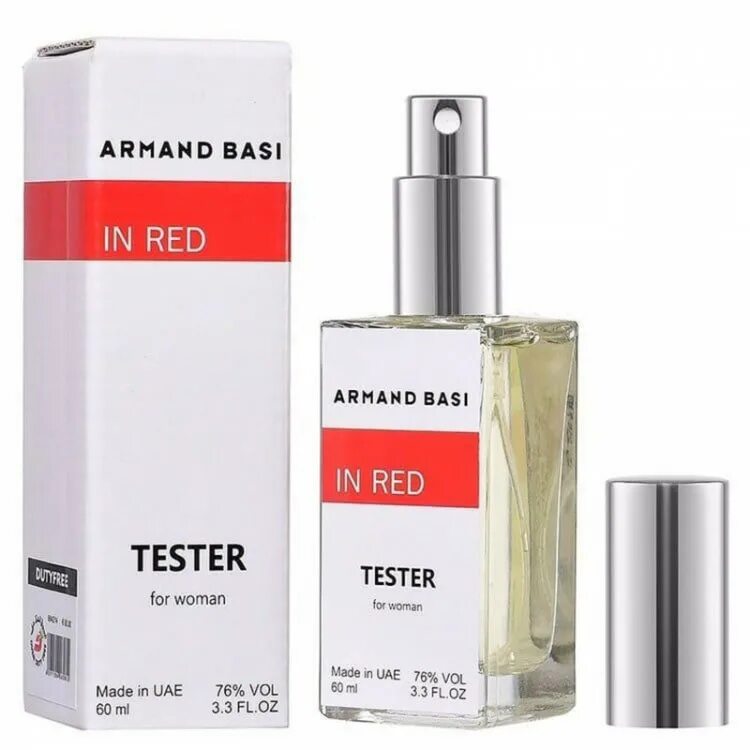 Мини тестер Armand basi "in Red" 60 ml. Тестер Armand basi in Red, 65 ml.. Тестеры духов Арманд баси. Тестеры парфюмерии ОАЭ 60мл. Tester туалетная вода