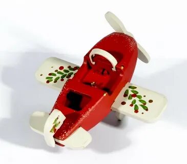 Елочная игрушка самолет