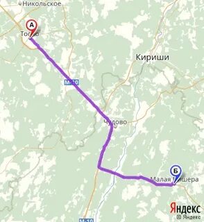 Малая вишера расстояние