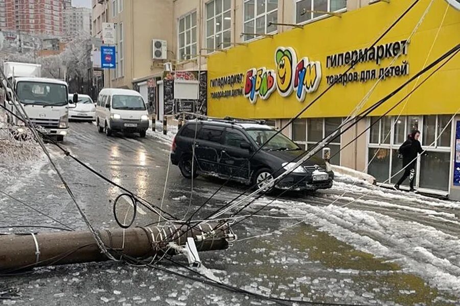 Ледяной дождь владивосток