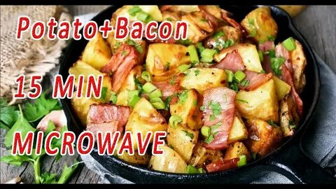 Картошка жареная с кабачками и луком