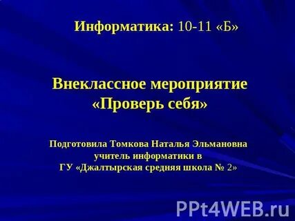 Информатика 11 система