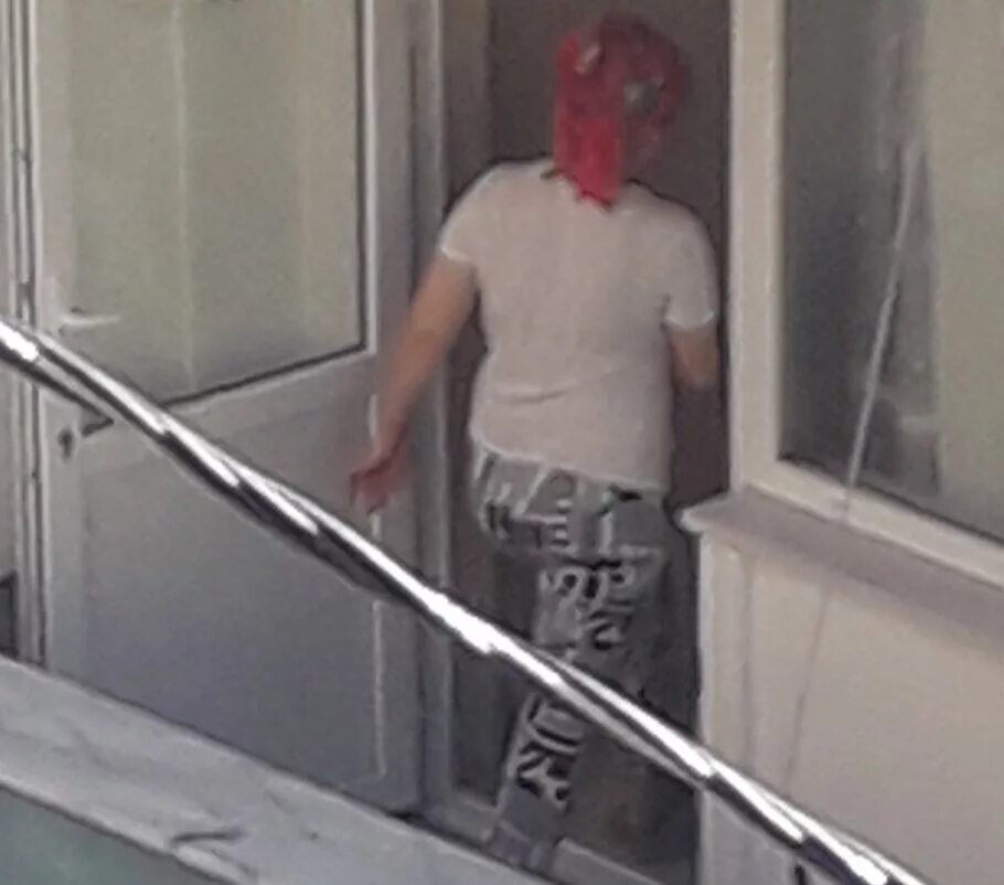 Neighbor on the balcony. Neighbours hidden spy. Neighbor on the balcony. Neighbours hidden spy. Spy neighbour balcony.