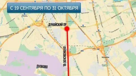Дунайский проспект на картах