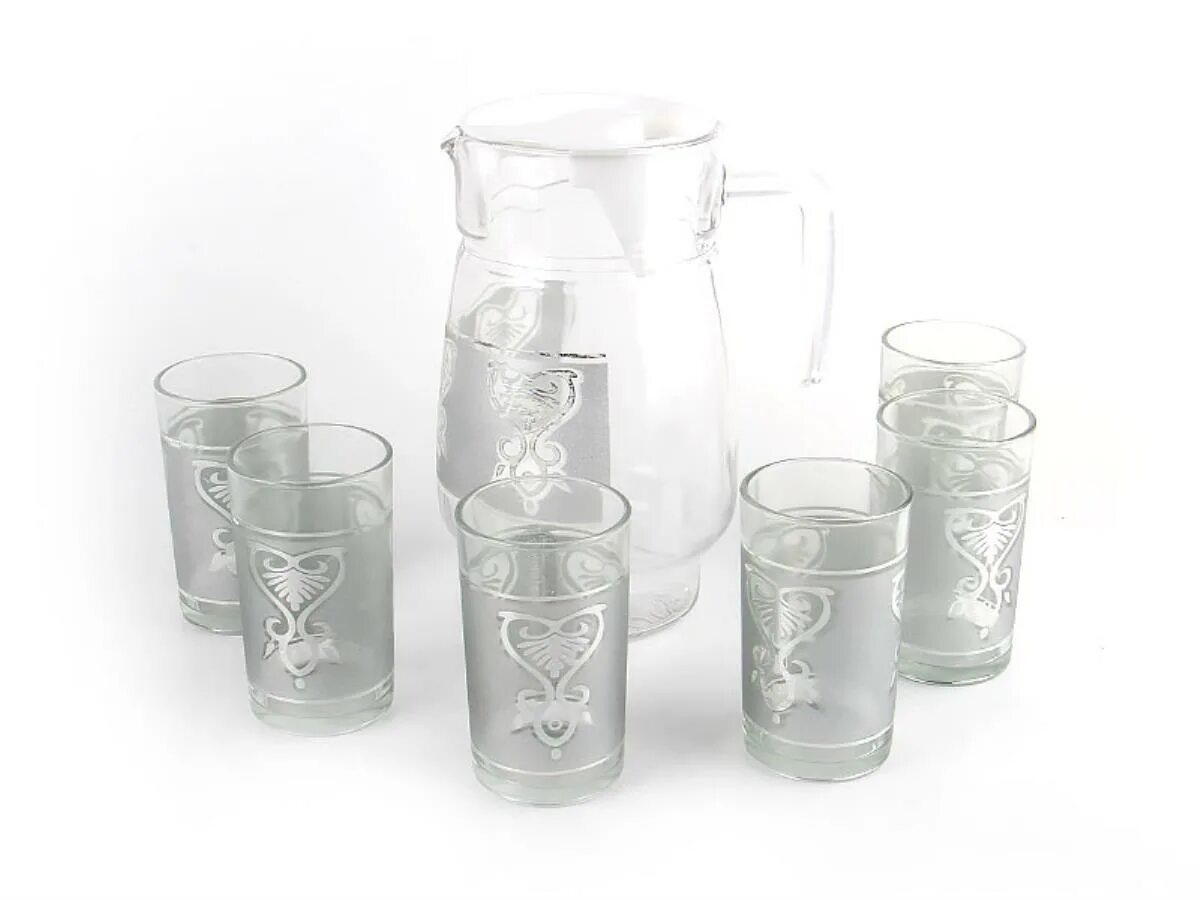 Кувшин со стаканами неман винтаж. И 6 бокалов 324мл). Кувшин стаканы. 43103/6гж - набор для воды /1,2л+6 стаканов/ гжель/пс. Графин luminarc sweet impression.