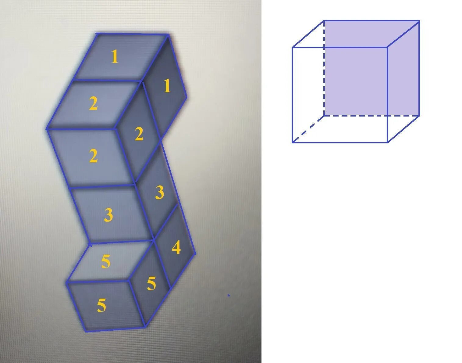 Из кубиков собрали фигуру впр 5 класс. Куб из скоб. Кубики покрасили со всех сторон. Куб из 1728. Закрашенный куб акад.
