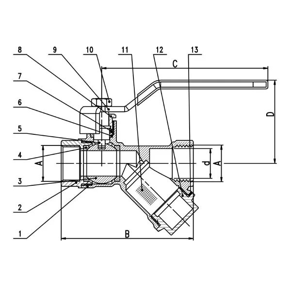 Шаровый кран 1/2 в разрезе. Кран шаровый отсечной 1 газовый чертеж. Шаровый кран с фильтром схема. Шаровый кран с фильтром грубой очистки. Шаровый кран 2 с фильтром