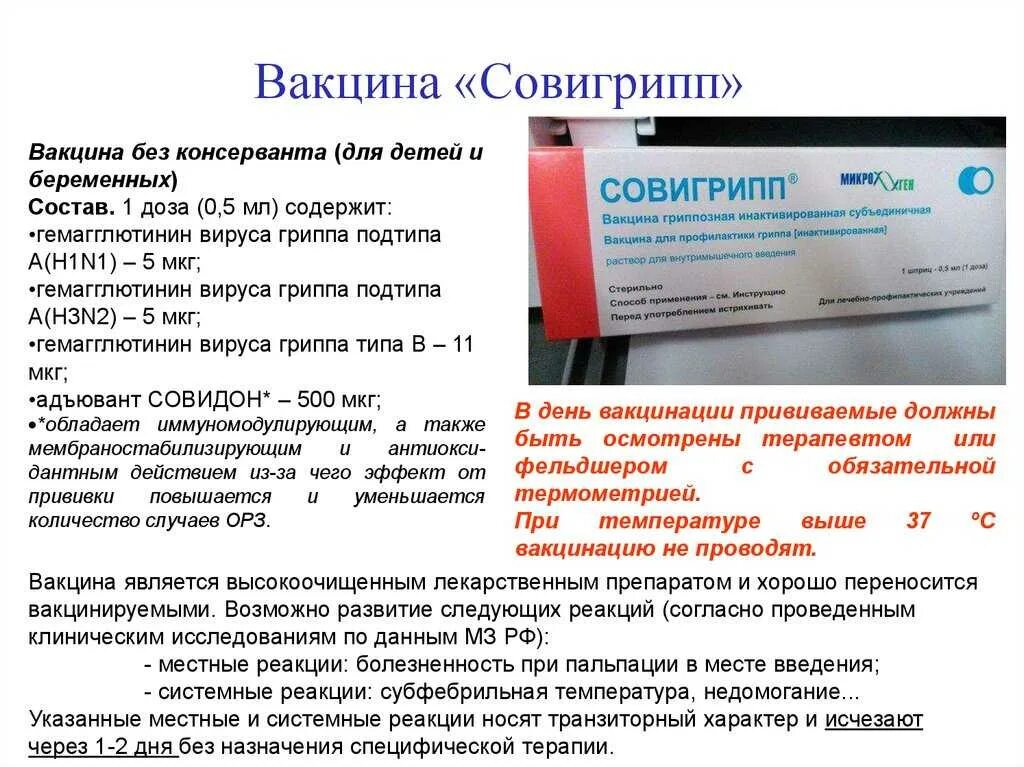 Сколько может быть температура после прививки. Совигрипп 2025. вакцина против гриппа совигрипп состав. прививка от гриппа схема вакцинации. прививки против гриппа названия вакцин.