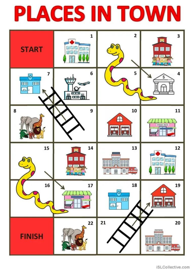 In town are. Places in the City Board game. Город Worksheets. In Town Board games. Places in Town games for Kids.
