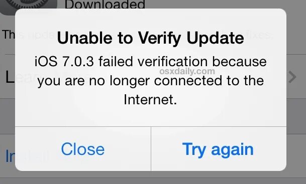 Verification has failed