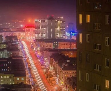 Ночной мурманск