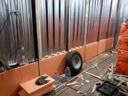 Утепление гаража пеноплексом своими руками
