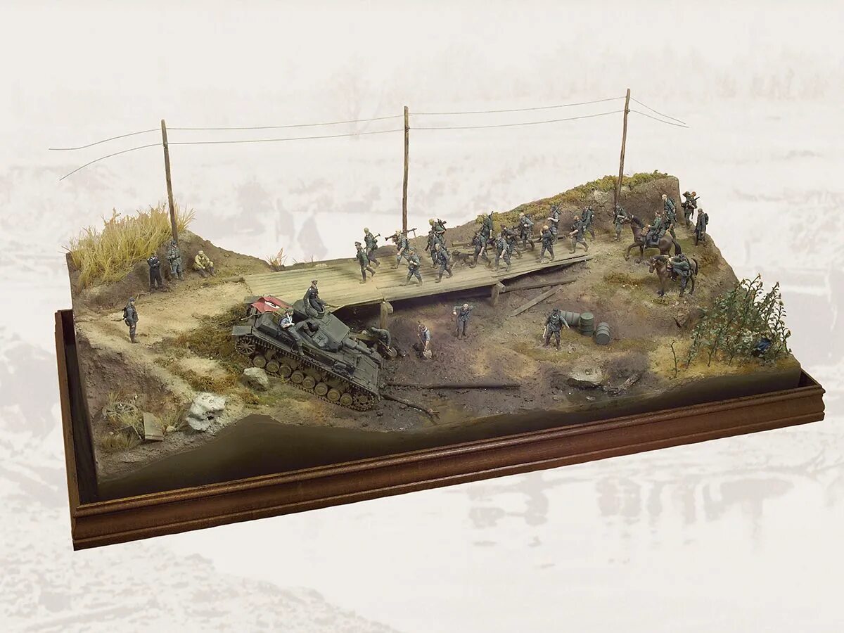Диорамы второй мировой войны 1 35. Диорама тамия. Немецкие диорамы. 35218 miniart. Диорама ww2 вермахт.