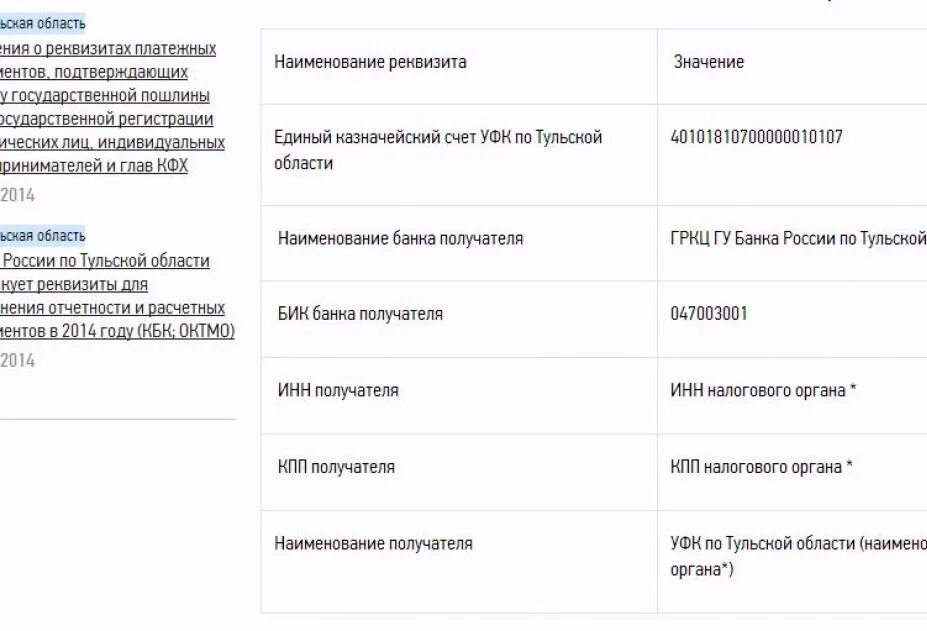 Октмо банка россии. УФК по Тульской области реквизиты. ФНС БИК банка. Реквизиты расчетных документов. Кбк в Тульской области.