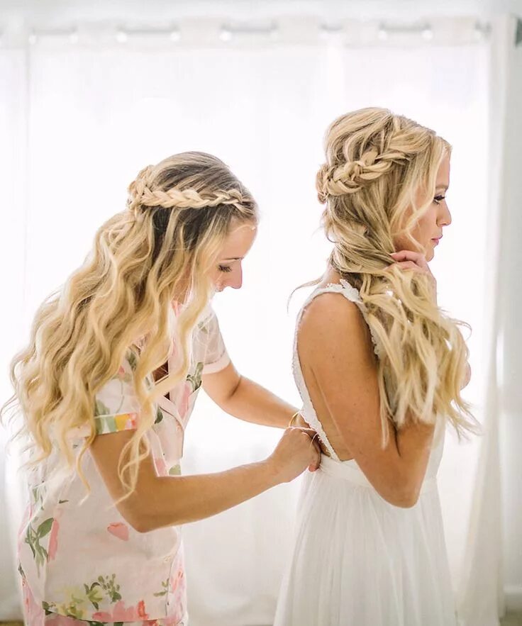 Какую прическу сделать на свадьбу сестры Pin on bridesmaid hair