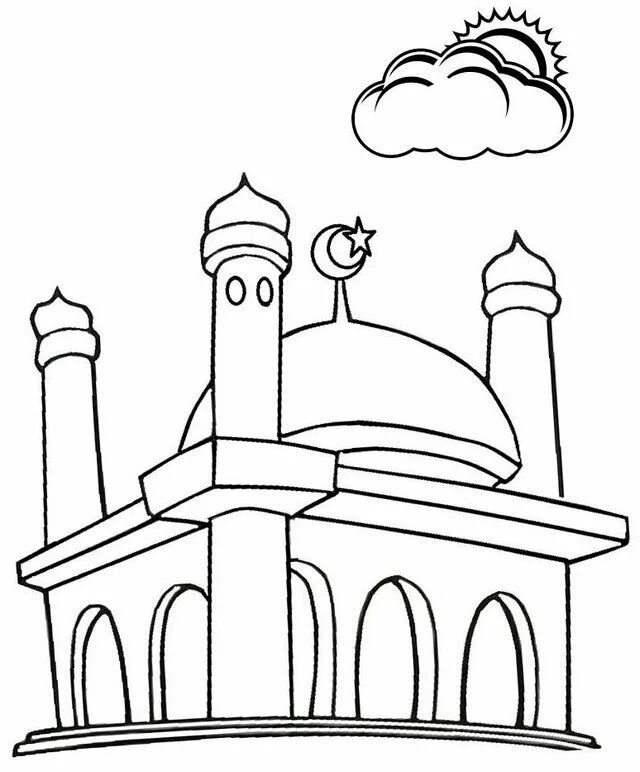 Мечеть рисунок. Мечеть раскраска. Мечеть картинки. Зарисовка мечети. Раскраска рамадан для детей