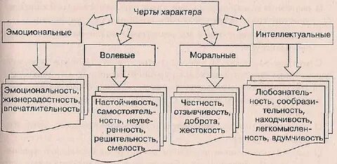 Группы черт характера социальная