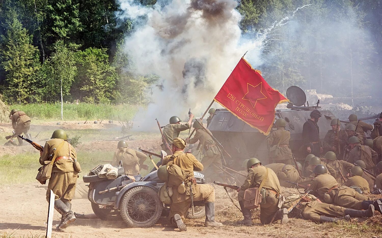 Последний день отечественной войны. Кадры боевых сражений ВОВ 1941-1945.