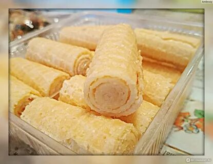 Вафельные рулетики