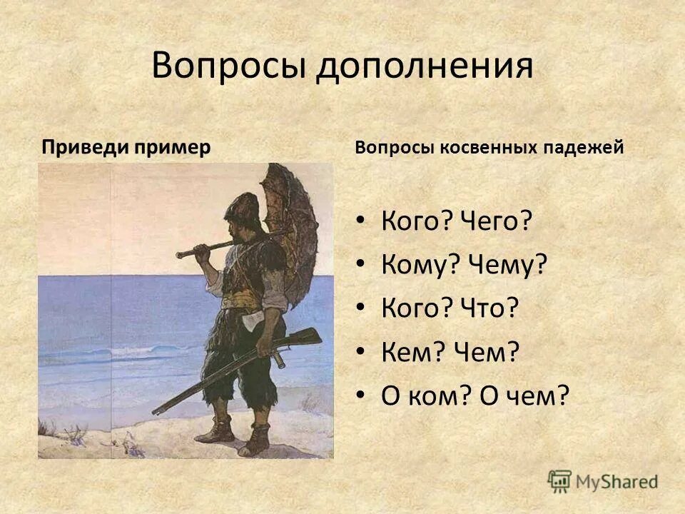 Какие вопросы у дополнения. Дополнение вопросы. Вопросы кого чего это дополнение. Кем чем вопросы дополнения. Себе вопрос дополнение.