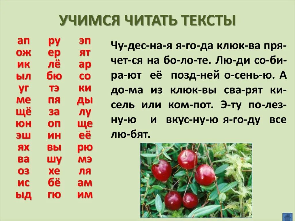 Слова высокого слога. Учимся читать. Тексты для обучения чтению. Учимся читать слова. Учимся читать тексты.