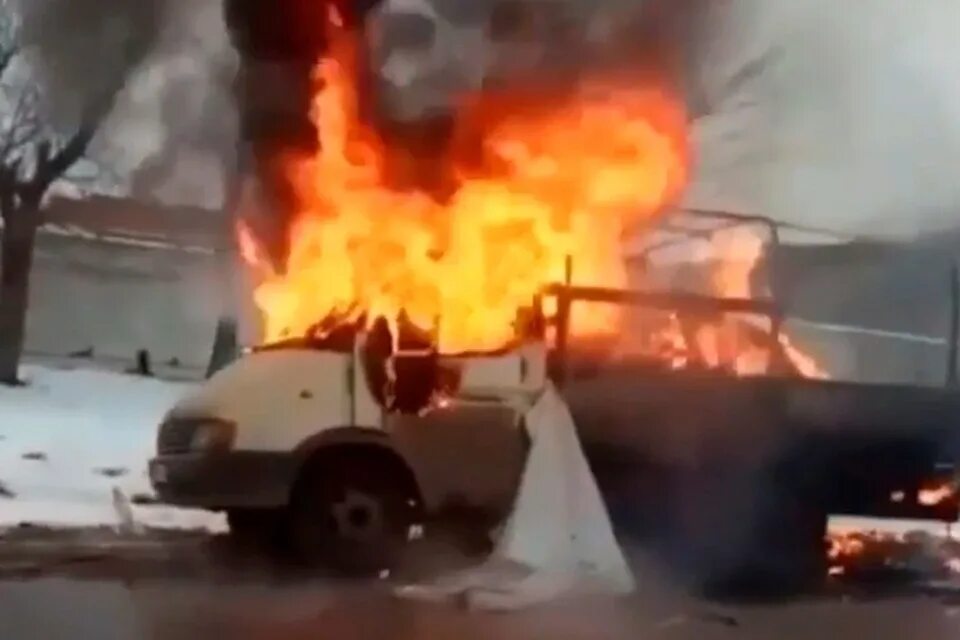 Горит газель. Горит газель