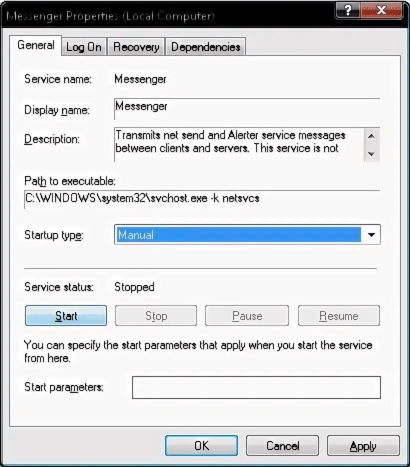 Services messenger