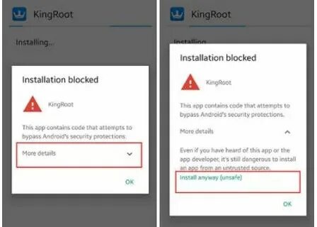 Install blocked