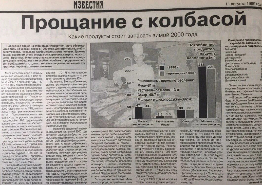 Газеты 1999 года