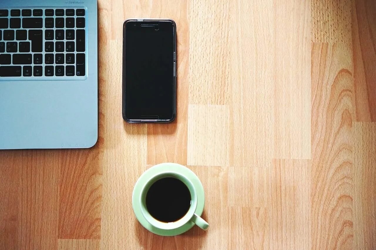 Mobile on phone is the table the