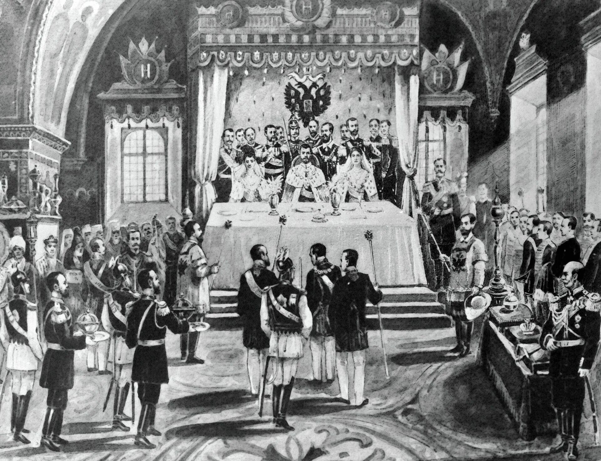 В каком году состоялась коронация. Коронация императора Николая II. Коронование Николая 2. Помазание на царство Николая 2.
