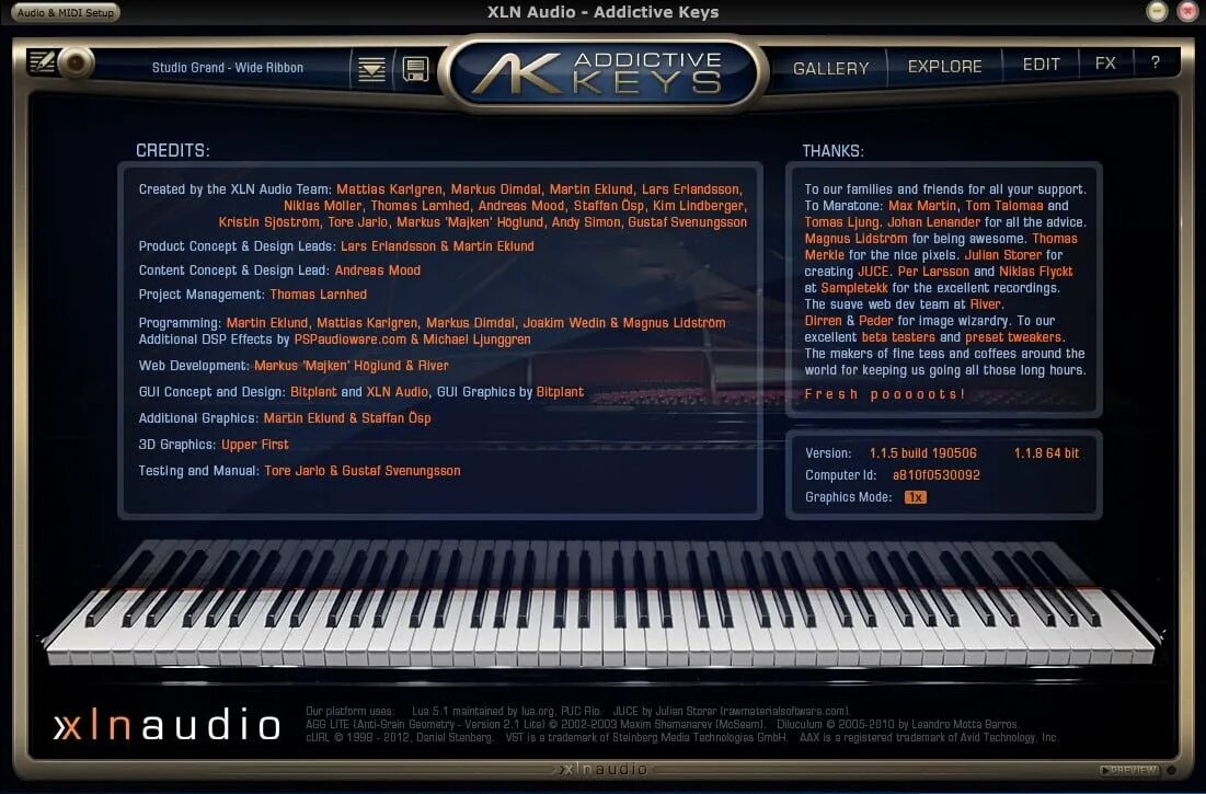 Addictive keys. Xln audio - addictive keys complete 1.1.5. xln audio addictive. xln audio addictive keys (v 1.1.1). xln audio addictive keys complete 1.1.8-r2r.