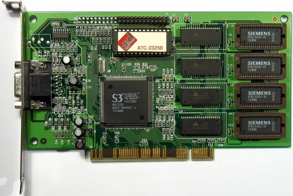Самая первая видеокарта. Видеокарта PCI чипсет s3 Virge 86c325. Видеокарта dd3. Старые видеокарты. Древние видеокарты.