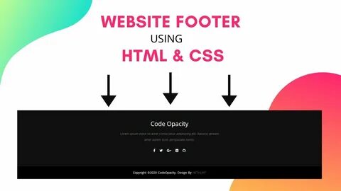 Footer html