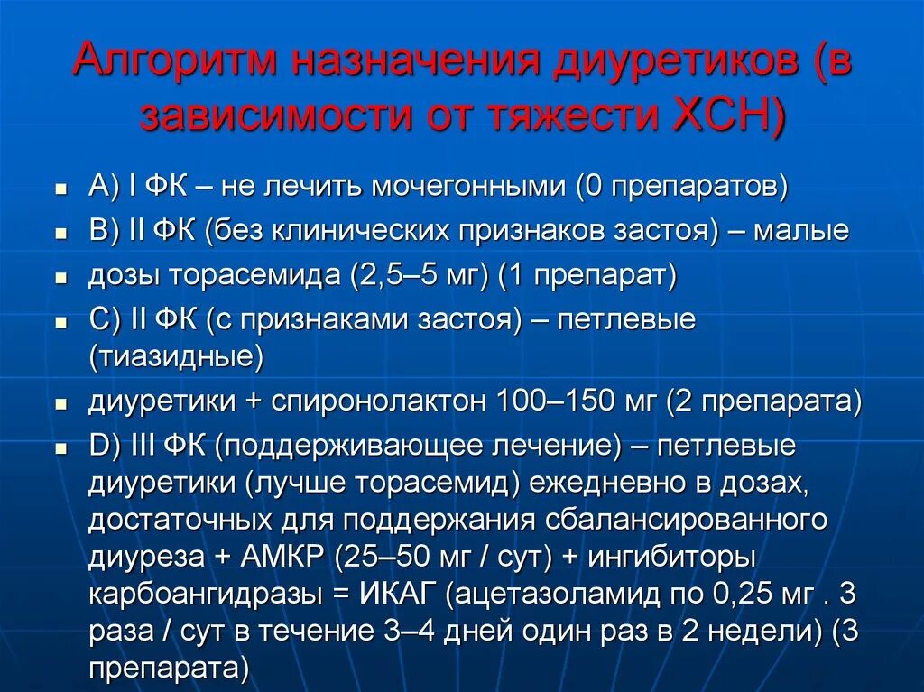 ХСН ФК ХСН. Диуретики при ХСН. Диуретики в терапии хронической сердечной недостаточности. Диуретики при ХСН рекомендации.