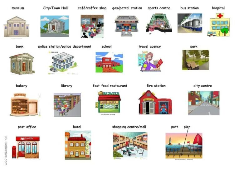 Town vocabulary