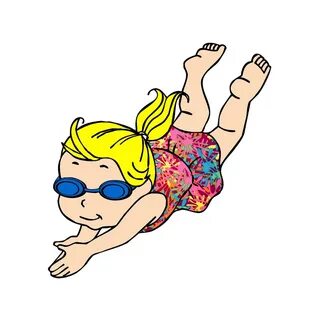 She is swim