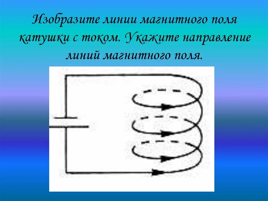 Направление магнитной линии рисунок. Катушка с током направление линий магнитной индукции. Направление магнитных линий в катушке с током. Магнитное поле катушки с током. Направление линий магнитного поля катушки с током.