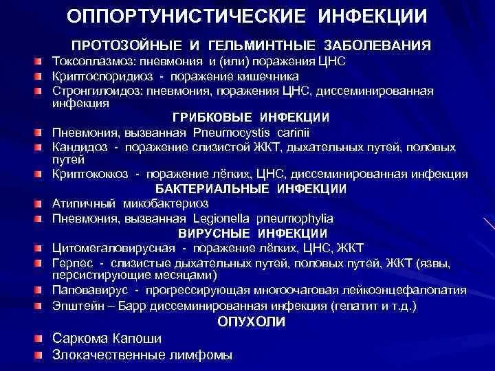 Поражение нервной системы при инфекции. Оппортунистические инфекции. вич инфекция оппортунистические инфекции. оппортунистические инфекции при спиде. классификация протозойных инфекций.