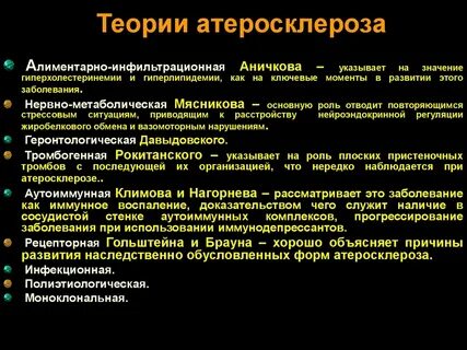 Теории патогенеза