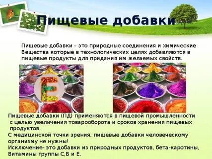 Проект пищевых продуктов