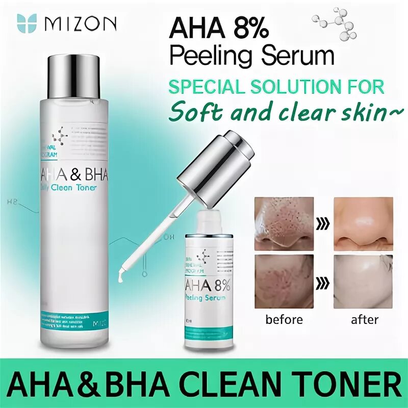 Как использовать aha. Mizon aha 8% peeling serum сыворотка-пилинг с фруктовыми кислотами 50мл. пилинг мизон 8% кислот aha. тонер для лица с aha и bha кислотами daily clean toner mizon. пилинг с aha и bha кислотами.