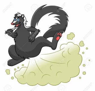 Cartoon farting skunk - 87715313.